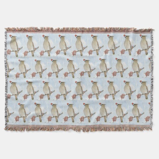 Cedar Waxwing Decke (Vorderseite)