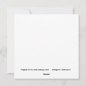 Cedar Waxwing Feiertagskarte (Rückseite)