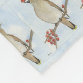 Cedar Waxwing Fleecedecke (Ecke)