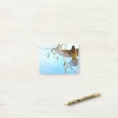 Cedar Waxwing im Flug Post-it Klebezettel (Auf Schreibtisch)