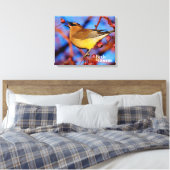 Cedar Waxwing Leinwanddruck (Insitu (Schlafzimmer))
