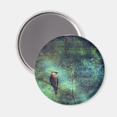 Cedar Waxwing Magnet (Vorderseite/Rückseite)