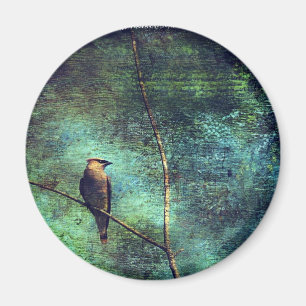 Cedar Waxwing Magnet