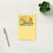 Cedar Waxwing Malerei - Niedliche Original Hunde K Post-it Klebezettel (Büro)