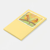 Cedar Waxwing Malerei - Niedliche Original Hunde K Post-it Klebezettel (angewinkelt)