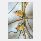 Cedar Waxwing - Original Foto Geschirrtuch (Vertikal)