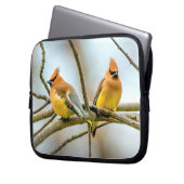 Cedar Waxwing - Original Foto Laptopschutzhülle (Vorderseite Links)