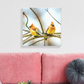 Cedar Waxwing - Original Foto Leinwanddruck (Insitu (Wohnzimmer))