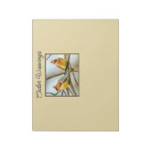 Cedar Waxwing - Original Foto Notizblock (Rotiert)