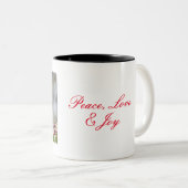 Cedar Waxwing, Peace, Liebe & Joffee Tasse (VorderseiteRechts)