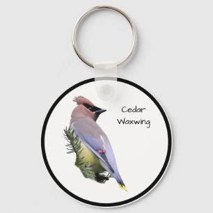 Cedar Waxwing Schlüsselanhänger