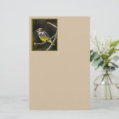 Cedar Waxwing Songbird Original Wild Bird Foto Briefpapier (Stehend Vorderseite)