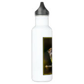 Cedar Waxwing Songbird Original Wild Bird Foto Edelstahlflasche (Links)