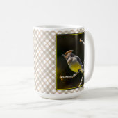 Cedar Waxwing Songbird Original Wild Bird Foto Kaffeetasse (VorderseiteRechts)