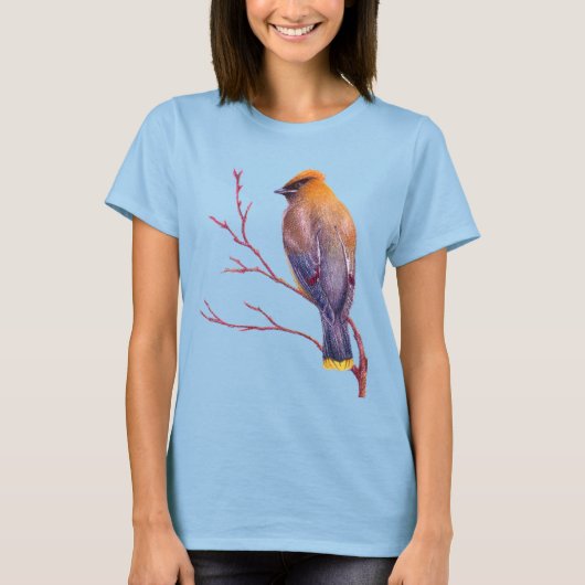 Cedar Waxwing T-Shirt (Vorderseite)