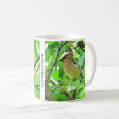 Cedar Waxwing Tasse von BirdingCollectibles (VorderseiteRechts)