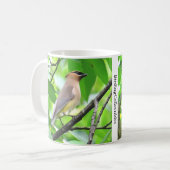 Cedar Waxwing Tasse von BirdingCollectibles (Vorderseite Links)