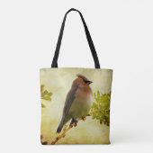 Cedar Waxwing Tote Bag Tasche (Rückseite)