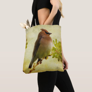 Cedar Waxwing Tote Bag Tasche