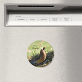 Cedar Waxwing-Vogel Magnet (In Situ (Geschirrspüler))