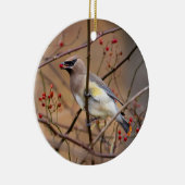 Cedar Waxwing | Weihnachtsschmuck (Rechts)