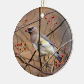 Cedar Waxwing | Weihnachtsschmuck (Links)