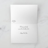 Cedar Waxwing Winter Scene Card Karte (Innenseite)