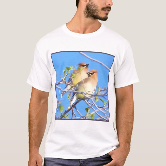 Cedar Waxwings T-Shirt (Vorderseite)
