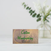 Cedar Wood Knot Fotograf Visitenkarte (Stehend Vorderseite)