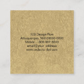 Cedar Wood Knot Nah-Up Fotograf-Center Quadratische Visitenkarte (Rückseite)