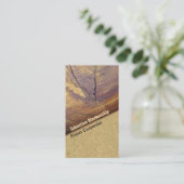 Cedar Wood Knot Nah-Up Fotograf-Center Visitenkarte (Stehend Vorderseite)