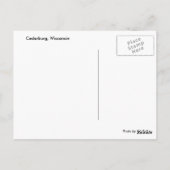 Cedarburg-Flagge Postkarte (Rückseite)
