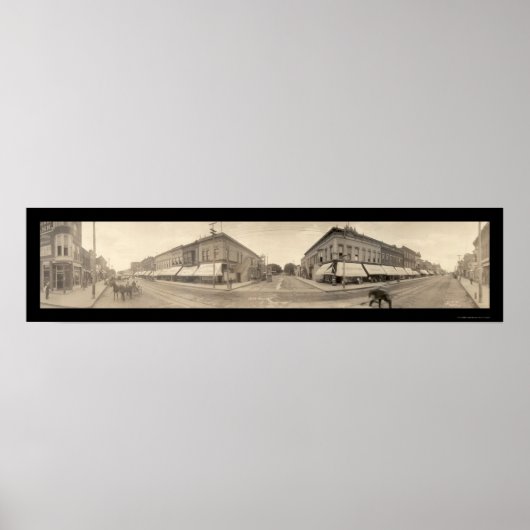 Cedarfälle, IA-Foto 1907 Poster (Vorne)