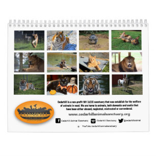 Cedarhill Tierschongebiet-Kalender 2019 Kalender