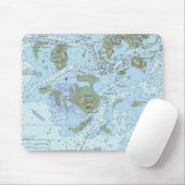 Ceder befestigt Floridaseediagramm Mausunterlage Mousepad (Mit Mouse)