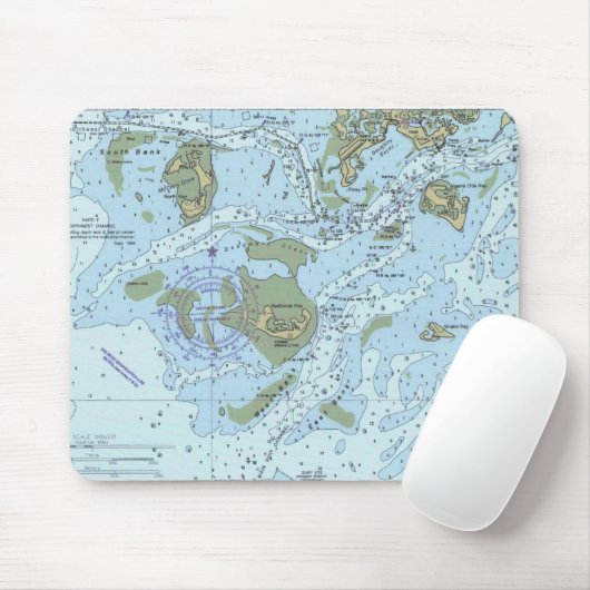 Ceder befestigt Floridaseediagramm Mausunterlage Mousepad (Mit Mouse)