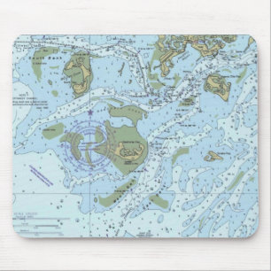 Ceder befestigt Floridaseediagramm Mausunterlage Mousepad
