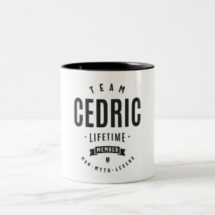 Cedric Lifetime Member Personalisiert Name Cedric Zweifarbige Tasse