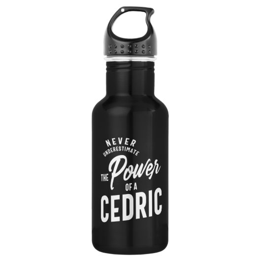 Cedric Personalisiert Name Geburtstagsgeschenk Edelstahlflasche (Vorderseite)