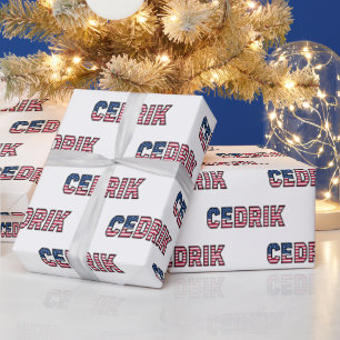 Cedrik Vorname Name USA US Geschenkpapier Papier