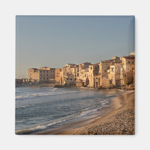 Cefalu, Küstenstadt auf Sizilien Magnet