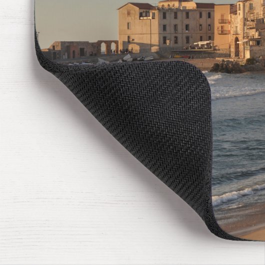 Cefalu, Küstenstadt in Sizilien Mousepad (Ecke)