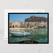 Cefalu Küstenstadt in Sizilien Postkarte (Vorne/Hinten)