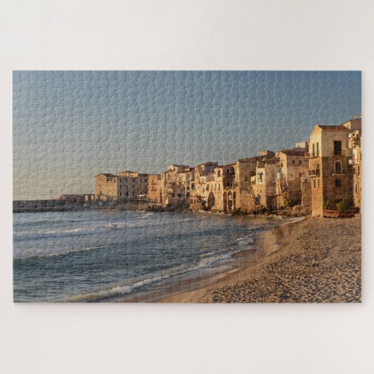 Cefalu, Küstenstadt in Sizilien Puzzle (Horizontal)