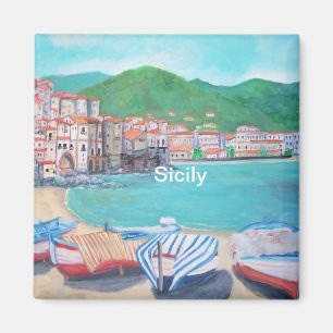 Cefalu, Sizilien-Magnet Magnet
