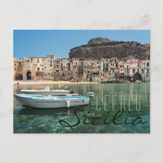 Cefalu Stadt Sizilien Postkarte (Vorderseite)