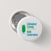 Ceidwadwyr Cymreig Button (Vorne & Hinten)