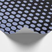 Ceil Polka Dot Modern Black Geschenkpapier (Ecke)
