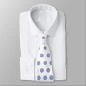 Ceil Polka Dot Modern White Krawatte (Gebunden)