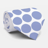Ceil Polka Dot Modern White Krawatte (Gerollt)